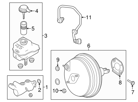 Range Rover Sport MASTER CYLINDER - COMPONENTS ON DASH PANEL