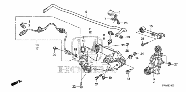 Rear Lower Arm for 2008 Honda CR-V #0