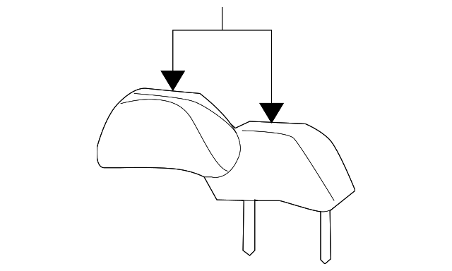 3W4Z54611A08BAA Деталь HEADREST, RIGHT