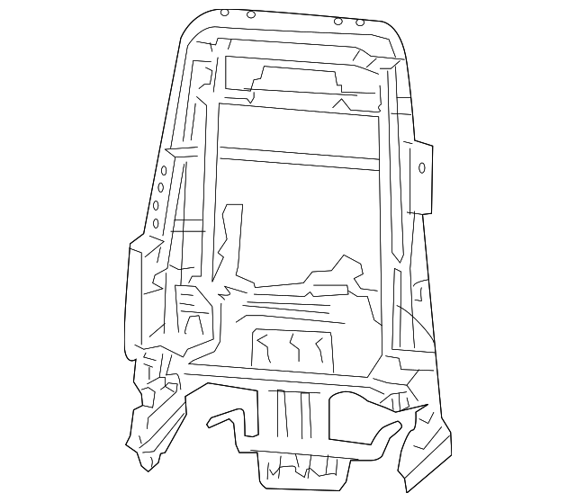 5W4Z5461018AA Деталь SEAT BACK FRAME, RIGHT