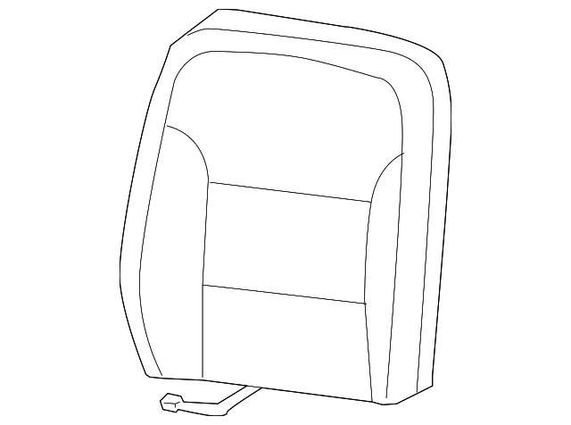 1W4Z5464416AAA Деталь SEAT BACK COVER, RIGHT