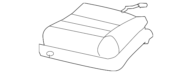 3W4Z54632A23BA Деталь SEAT CUSHION PAD, LEFT