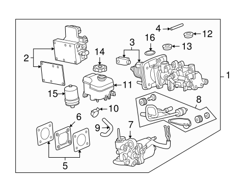 H3T MASTER CYLINDER - COMPONENTS ON DASH PANEL