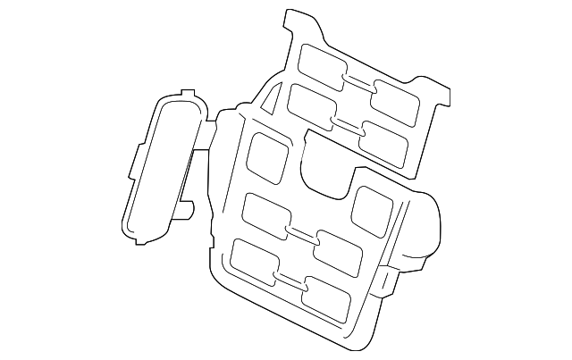 C2D34370 Деталь LUMBAR SUPPORT, LEFT