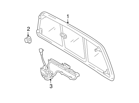 ELECTRICAL/BACK GLASS for 2003 Toyota Tundra #1