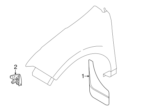 Body/Exterior Trim - Fender for 2013 Ford Edge #1