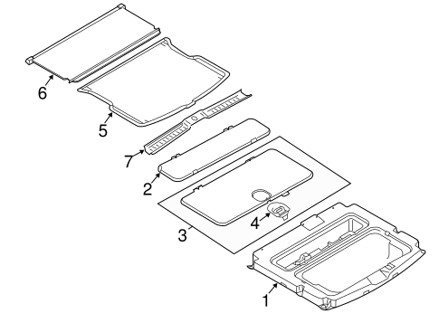 Body/Interior Trim - Rear Body for 2009 Ford Escape #2
