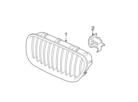 Grille & Components for 2011 BMW 550i GT #0
