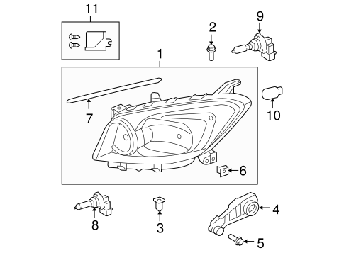 ELECTRICAL/BULBS - CHASSIS for 2010 Toyota RAV4 #1