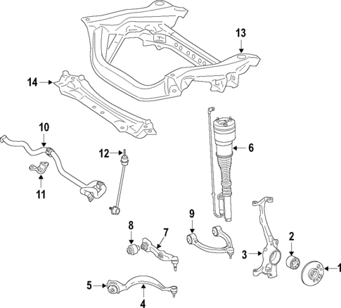 Upper Control Arm for 2010 Mercedes-Benz CL 550 #0