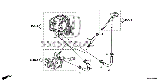 ENGINE/WATER HOSE (V6) for 2012 Honda ACCORD SEDAN #1