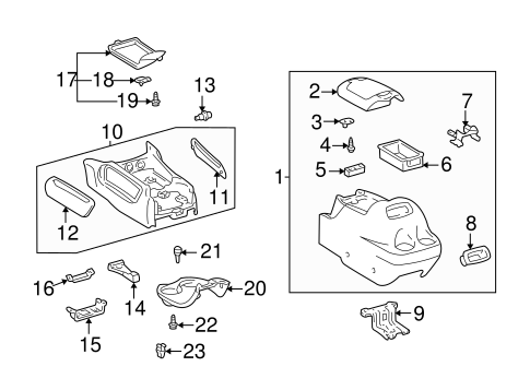 BODY/CENTER CONSOLE for 2006 Toyota Tundra #2