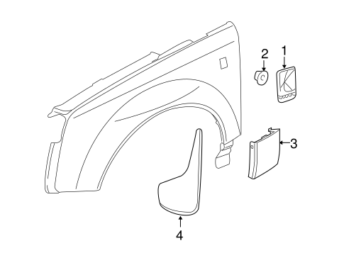 Vue EXTERIOR TRIM - FENDER