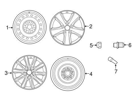 FRONT SUSPENSION/WHEELS for 2013 Toyota Camry #1