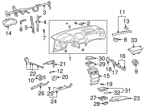 Body/Instrument Panel for 2002 Toyota Solara #2