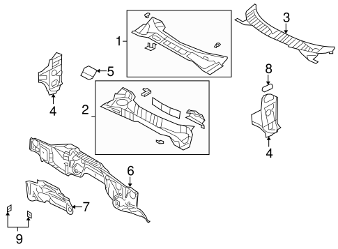 Cowl for 2014 Ford Expedition #0