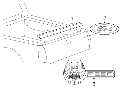 Body/Exterior Trim - Pick UP Box for 2008 Ford F-250 Super Duty #4