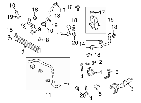 COOLING SYSTEM/INVERTER COOLING COMPONENTS for 2015 Toyota Prius Plug-In #1