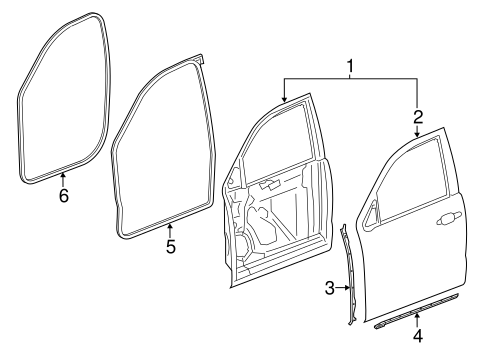 Door & Components for 2018 Cadillac Escalade ESV #0