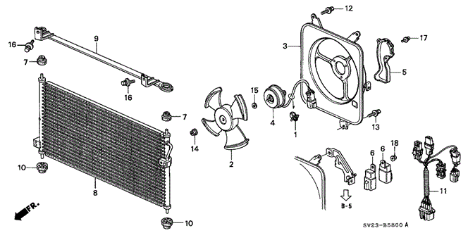 BODY / AIR CONDITIONING/A/C AIR CONDITIONER (CONDENSER) for 1996 Honda ACCORD COUPE #1