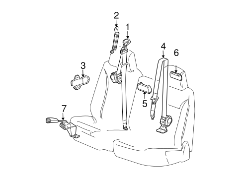 Canyon REAR SEAT BELTS 2