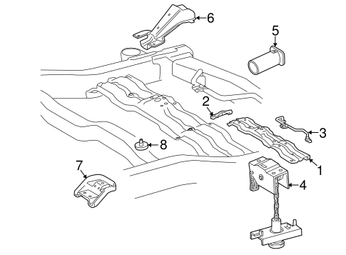 BODY/SPARE TIRE CARRIER for 2015 Toyota Land Cruiser #1