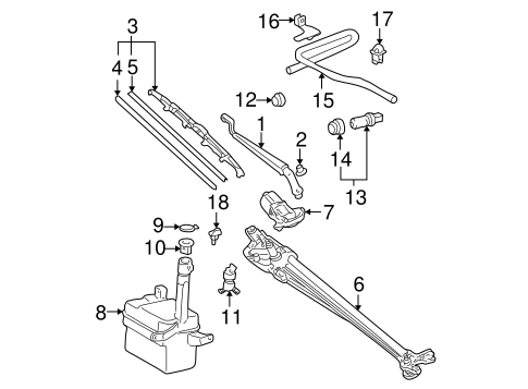 BODY/WIPER & WASHER COMPONENTS for 2001 Toyota Avalon #1
