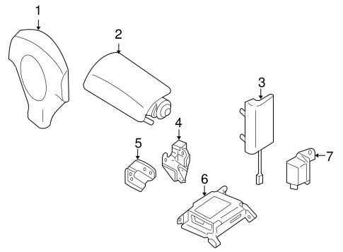 9-2X AIR BAG COMPONENTS