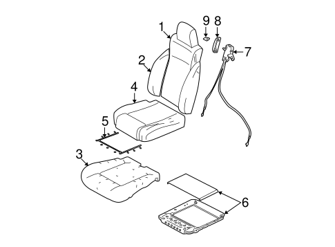 Wrangler FRONT SEAT COMPONENTS