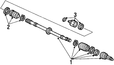 Festiva AXLE COMPONENTS