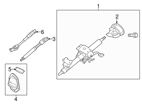 STEERING/STEERING COLUMN ASSEMBLY for 2014 Toyota 4Runner #2