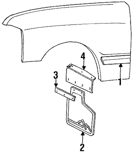 Discovery EXTERIOR TRIM - FENDER