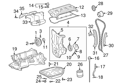 ENGINE/ENGINE PARTS for 2002 Toyota Prius #1