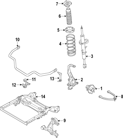 Suspension Components for 2013 Infiniti M56 #7