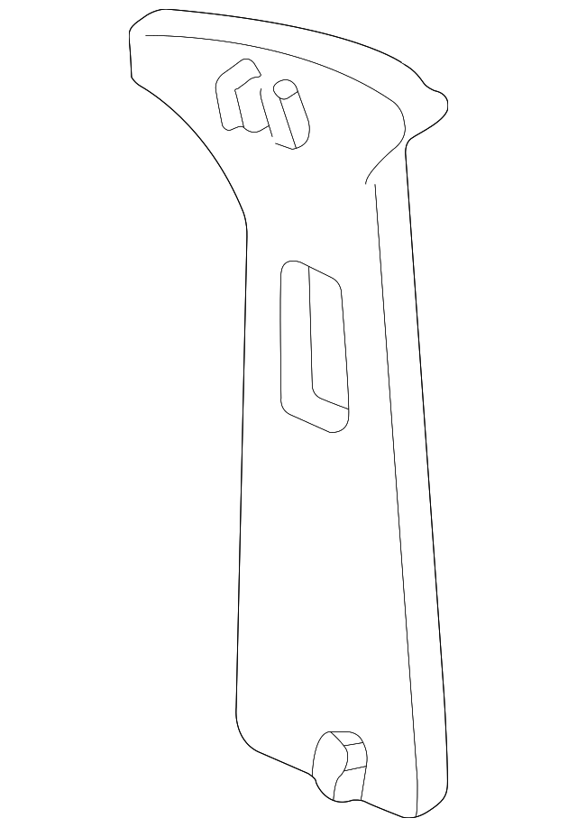 YW4Z5424356AAA Деталь UPR CTR PLR TRIM, RIGHT