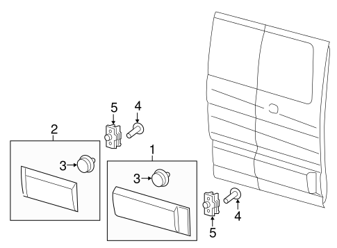 Transit-150 EXTERIOR TRIM - SIDE DOOR