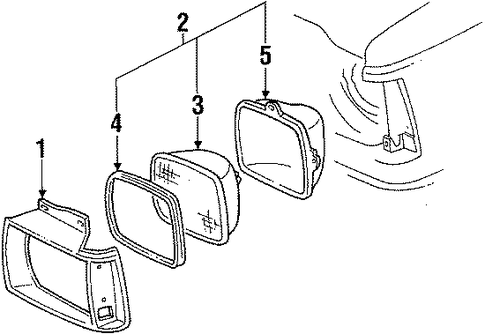 Jimmy S15 HEADLAMP COMPONENTS