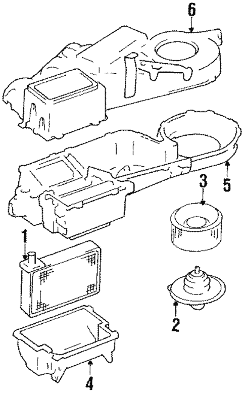 Heater Components for 1993 Hyundai Sonata #0