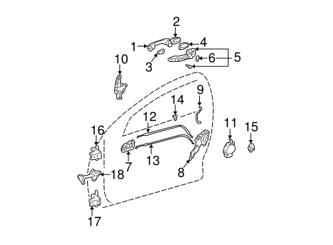 BODY/REAR DOOR for 2004 Toyota RAV4 #1