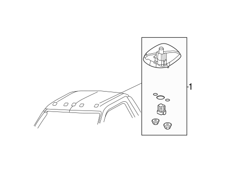 Body/Roof Lamps for 2005 Ford F-350 Super Duty #1