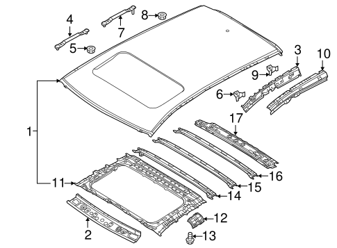 Roof & Components for 2013 Mazda CX-5 #1