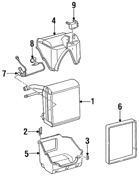 Evaporator Components for 1997 Ford Aspire #0