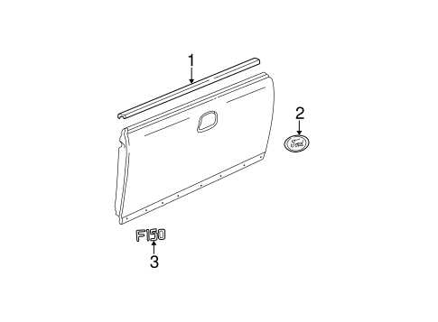 Body/Exterior Trim - Pick UP Box for 2004 Ford F-150 #4