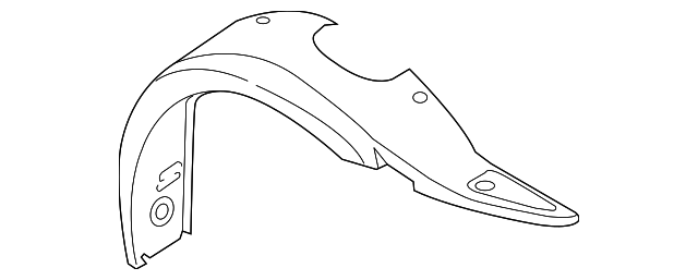 991-502-315-00-GRV Деталь OUTER WHEELHOUSE, LEFT