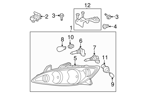 ELECTRICAL/HEADLAMP COMPONENTS for 2006 Toyota Camry #1