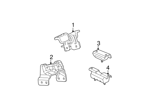 Engine & Trans Mounting for 2006 Cadillac Escalade #0