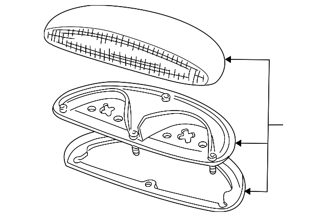 XF1Z-13A613-BAA Деталь HIGH MOUNT LAMP