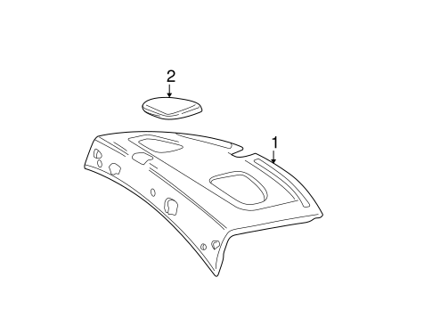 Five Hundred INTERIOR TRIM - REAR BODY