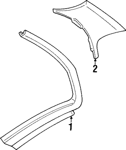 Achieva INTERIOR TRIM - QUARTER PANELS