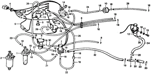ENGINE/HMT CONTROL VALVE (KL,KH) ('77) for 1977 Honda CIVIC HATCHBACK #1